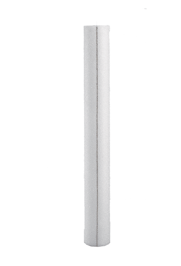 Λαμπάδα Γάμου | 15Χ140CM Κερί με χάντρα και τρέσα