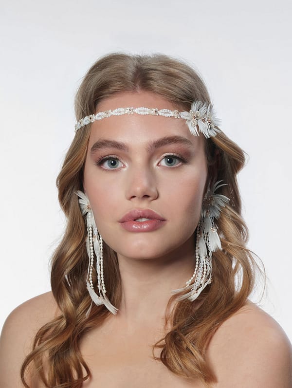 Νυφικό στεφάνι | BB-8607 Headband Boho - Image 2