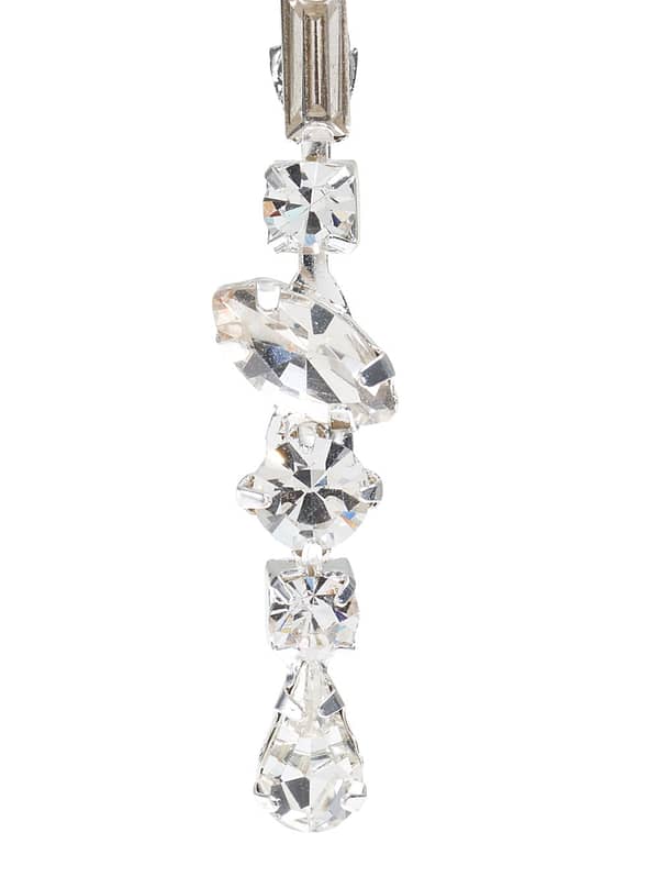 Νυφικά σκουλαρίκια | NC-1333 Earrings Silver - Image 4