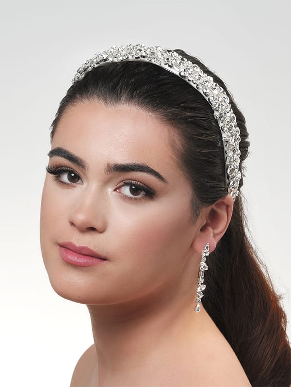 Νυφικά σκουλαρίκια | NC-1333 Earrings Silver - Image 5