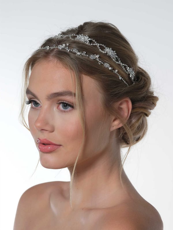 Νυφική στέκα | BB-236 Hair Jewelry ( Silver and Gold )