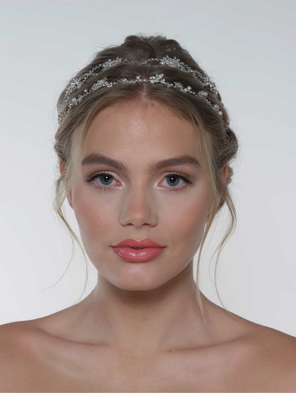 Νυφική στέκα | BB-236 Hair Jewelry ( Silver and Gold ) - Image 2