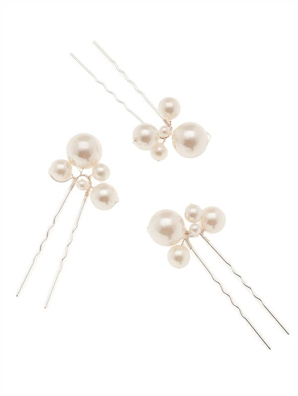 Νυφικές φουρκέτες | BB-7604 Hair Jewelry | 3pcs - Image 3