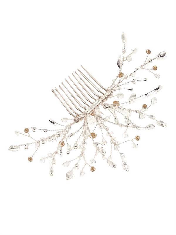 Νυφικό χτενάκι | BB-7607 Hair Jewelry Silver - Image 3