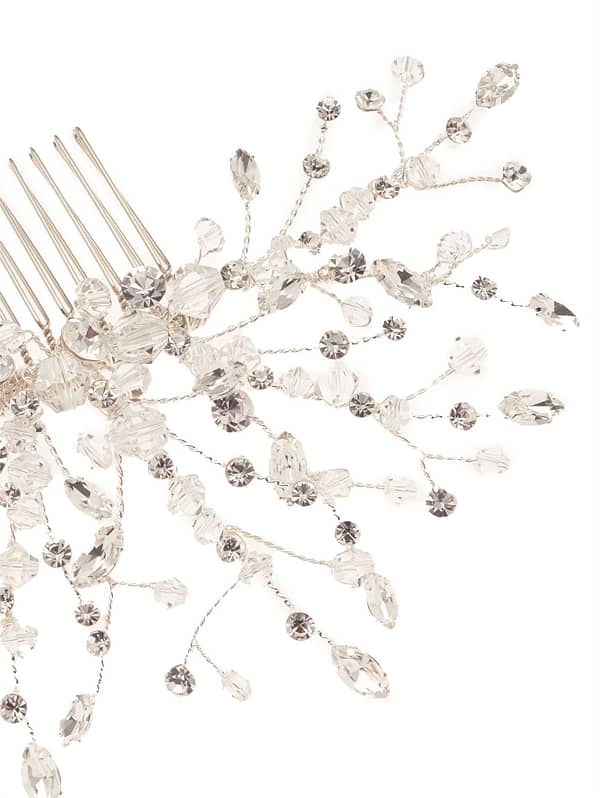 Νυφικό χτενάκι | BB-7607 Hair Jewelry Silver - Image 4