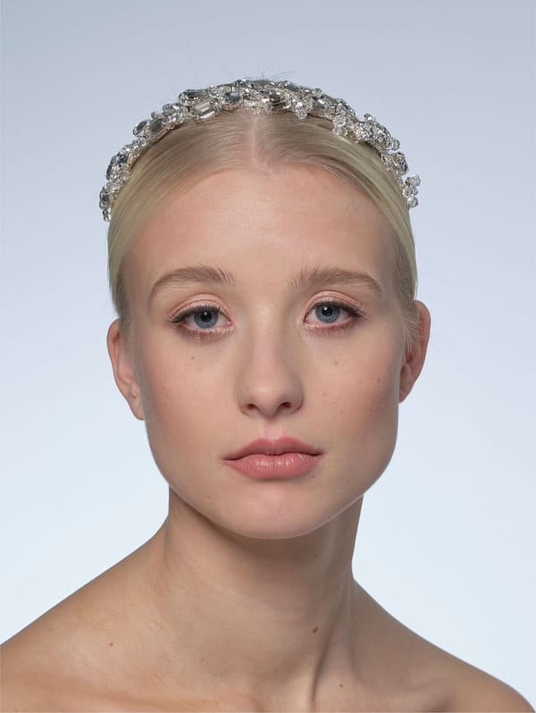 Νυφική στέκα | BB-7611 Tiara Silver - Image 2