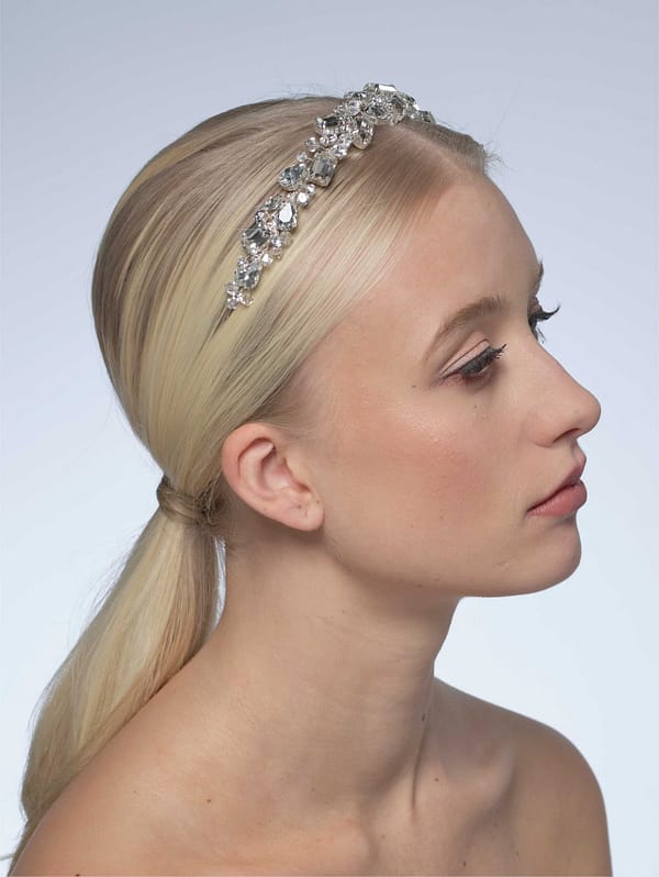 Νυφική στέκα | BB-7611 Tiara Silver - Image 3