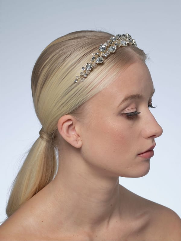 Νυφική στέκα | BB-7611 Tiara Gold - Image 3