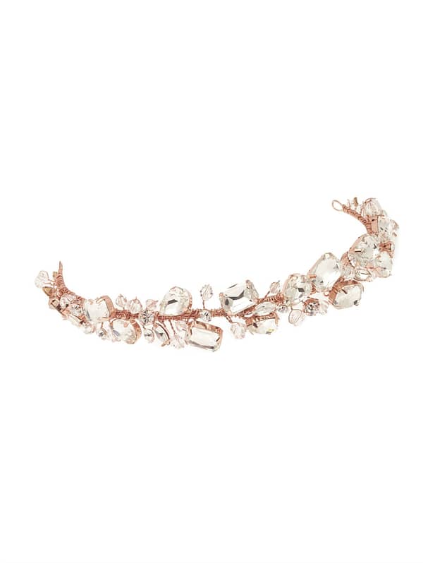 Νυφική στέκα | BB-7611 Tiara Rose Gold - Image 3