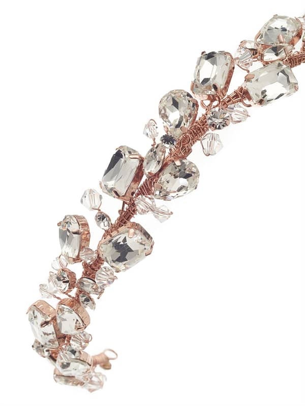 Νυφική στέκα | BB-7611 Tiara Rose Gold - Image 4